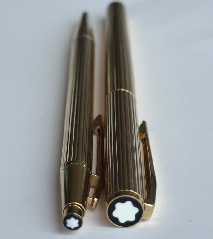 Montblanc Noblesse Gold Set — Dolma Kalem & Tükenmez Kalem