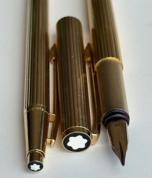 Montblanc Noblesse Gold Set — Dolma Kalem & Tükenmez Kalem